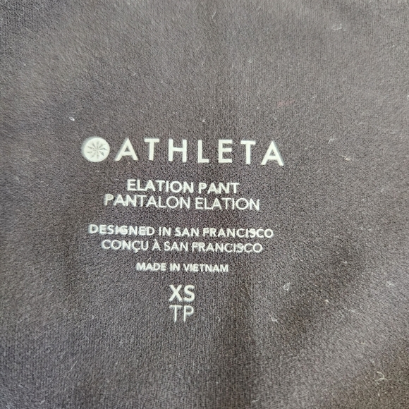 Athleta Elation Pant Tapered Leg Black Size XS - Picture 8 of 9